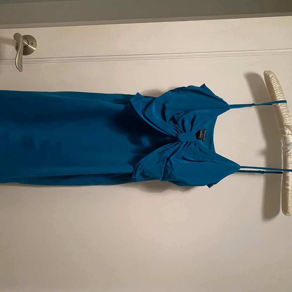 Club Monaco Teal Slip Dress - Picture 2 of 6